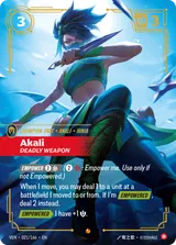 Akali, Deadly Weapon (Alternate Art) (VEN-021)