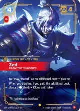 Zed, From the Shadows (Alternate Art) variant (VEN-023_p1)