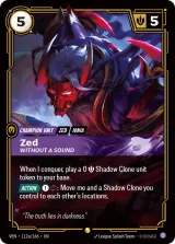 Zed, Without a Sound (Alternate Art) variant (VEN-112_p1)
