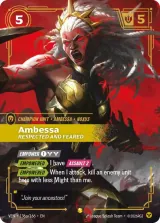 Ambessa, Respected and Feared (Alternate Art) variant (VEN-136_p1)